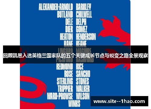 回顾凯恩入选英格兰国家队的五个关键成长节点与蜕变之路全景观察